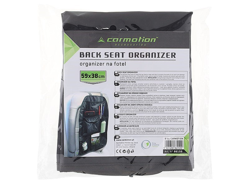 Hátsó ülés szervező 59x38cm fekete – kép 3