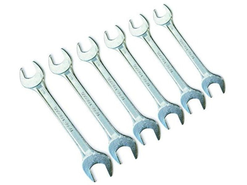 Nyitott végű kulcsok, 6 db, 8-19 mm