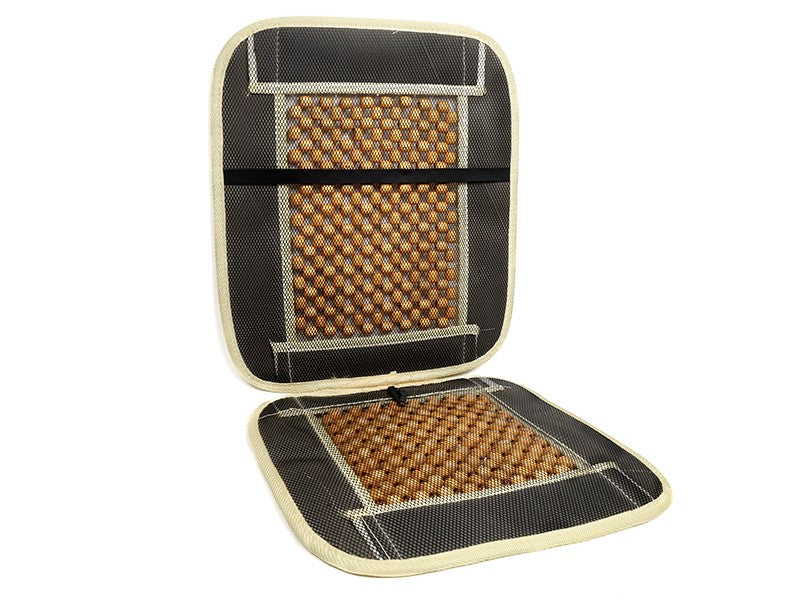 Velúrral díszített gyöngyszőnyeg bézs színű – kép 3