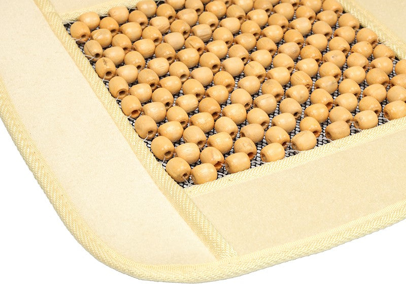 Velúrral díszített gyöngyszőnyeg bézs színű – kép 4