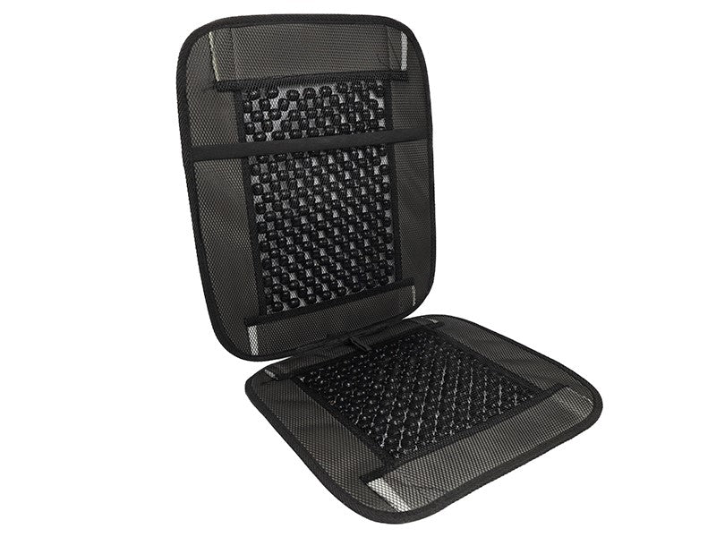 Velúrral szegélyezett gyöngyszőnyeg fekete – kép 3