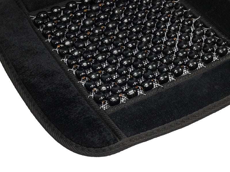 Velúrral szegélyezett gyöngyszőnyeg fekete – kép 4