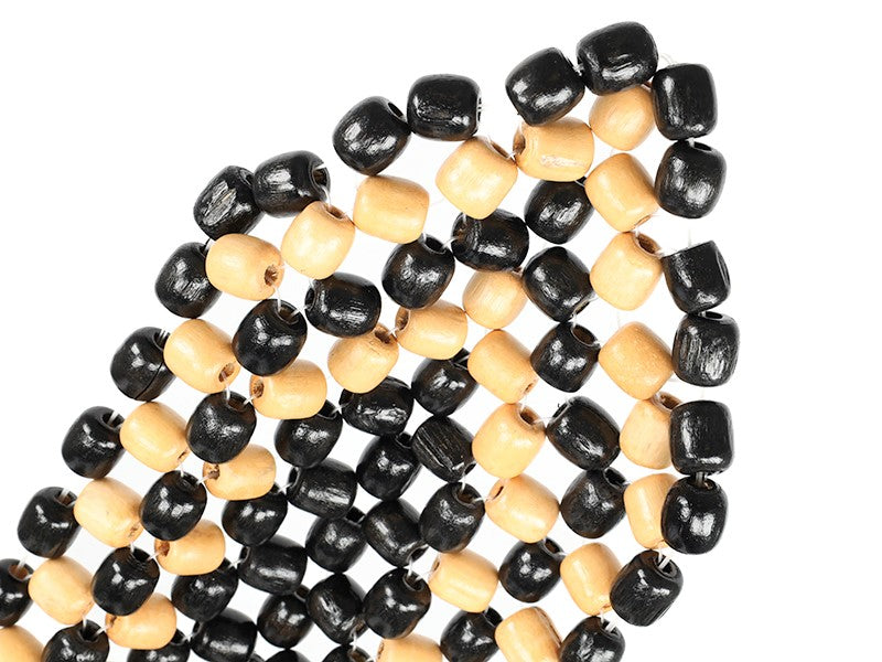 Gyöngyszőnyeg fa fekete fehér – kép 3