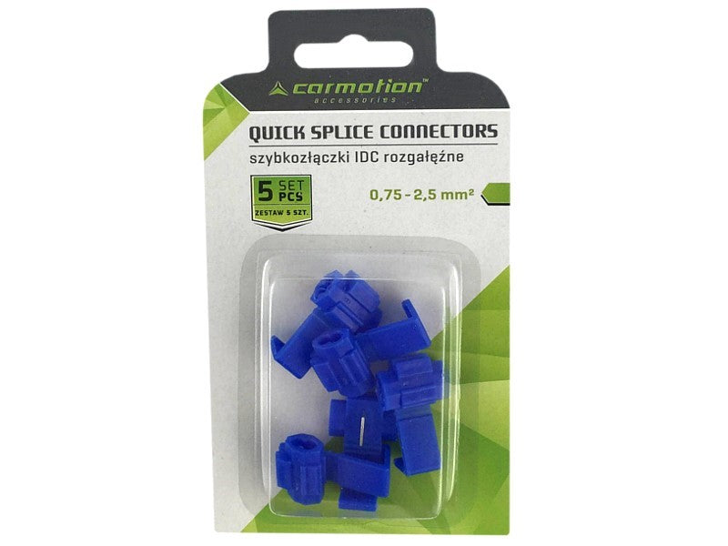 Elektromos gyorscsatlakozók kék 075 25 mm2 18 14AWG 15A max 5 db – kép 2