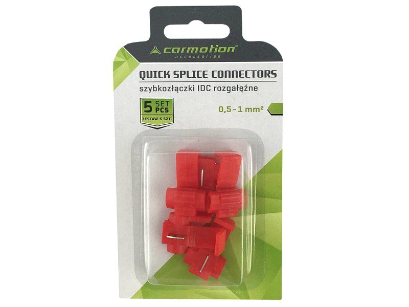 Elektromos gyorscsatlakozók piros 05 1 mm2 22 18awg 10a max 5 db – kép 2