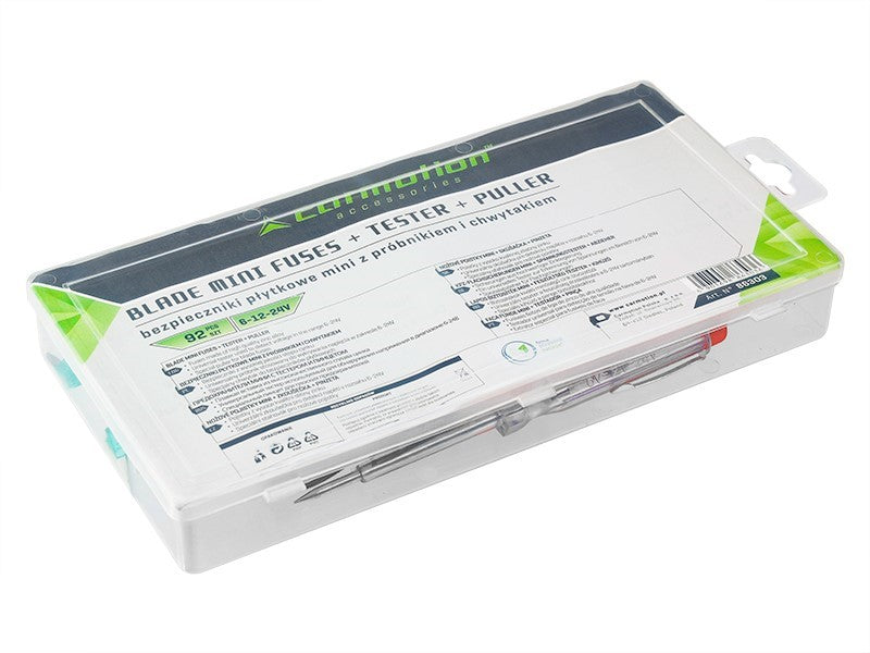 MINI biztosítékok  feszültségmérő  markoló 92 db – kép 3