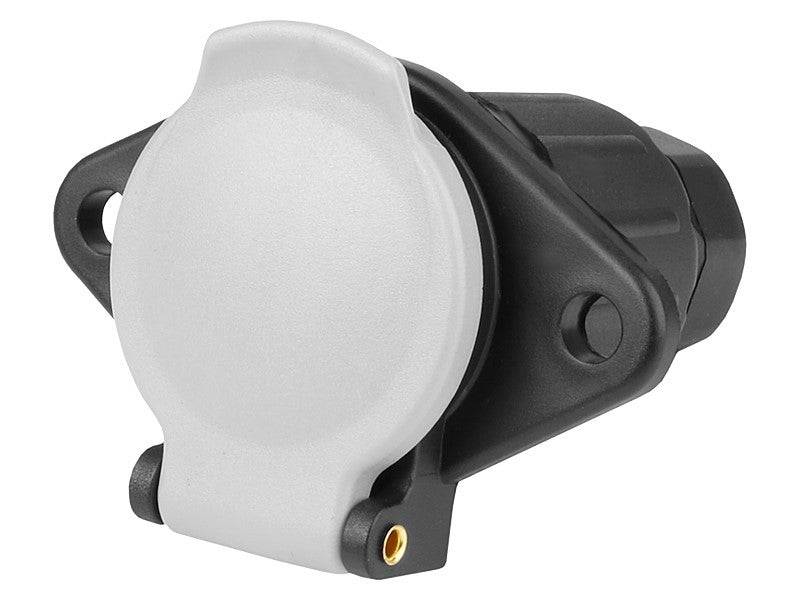 7 PIN es csatlakozóaljzat pótkocsihoz 24V S típus műanyag – kép 2