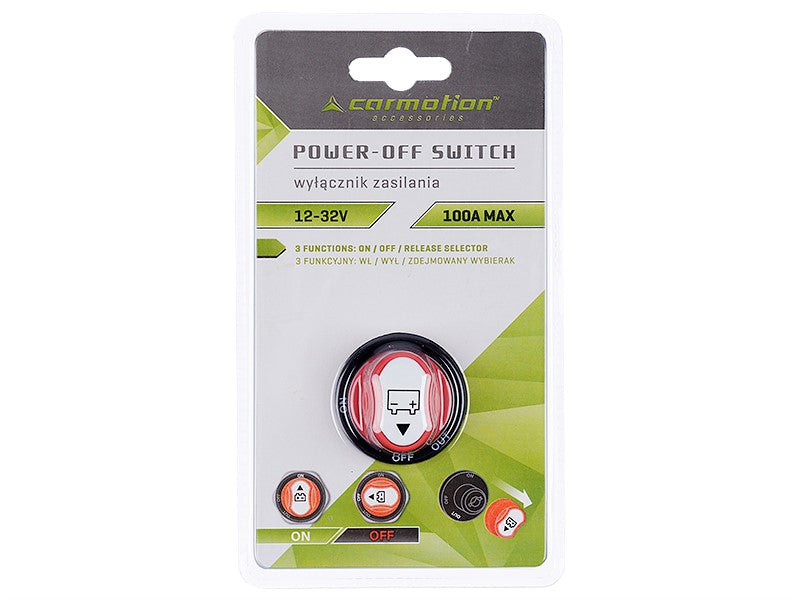 Akkumulátor kapcsoló 12 32V max 100A – kép 3