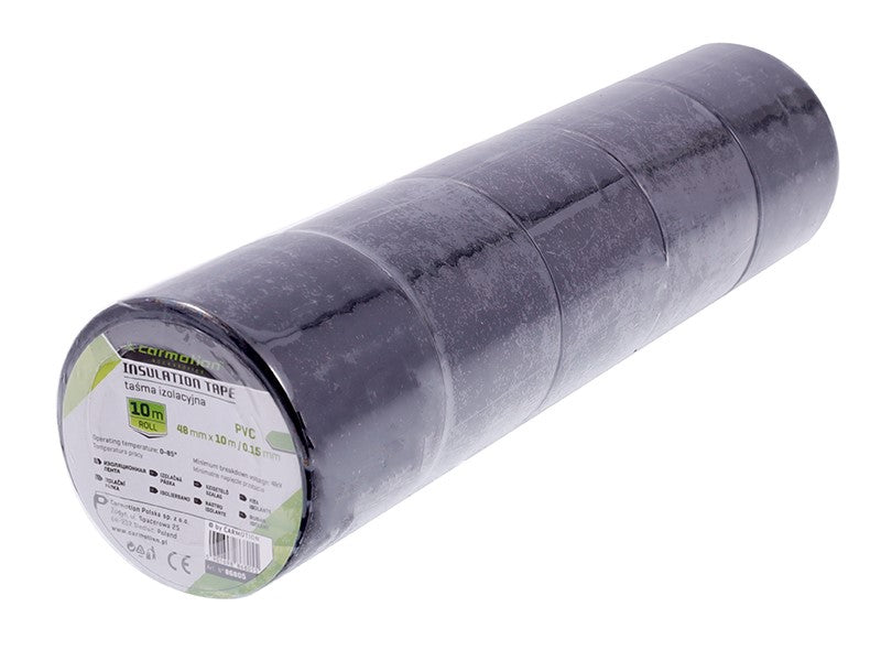Szigetelőszalag PVC 015 mm x 48 mm x 10 m fekete 1 db – kép 2