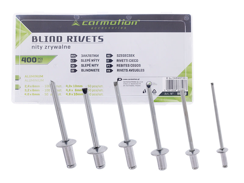 Alumínium szegecsek 400 db – kép 4