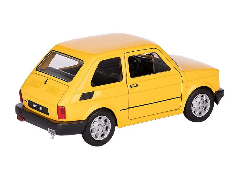 1:21 es modell PRL FIAT 126p sárga színű – kép 2