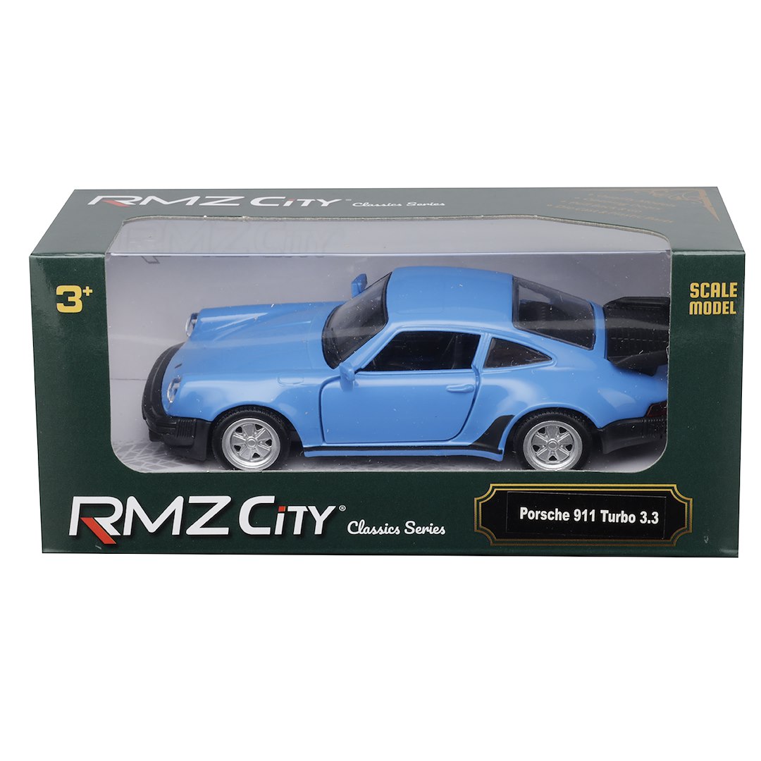 1:32 RMZ Porsche 930 Turbo 1975 1989 kék modell – kép 4