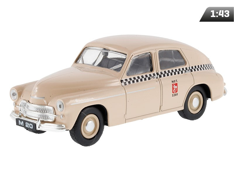 1:43 PRL WARSZAWA M20 TAXI, bézs modell