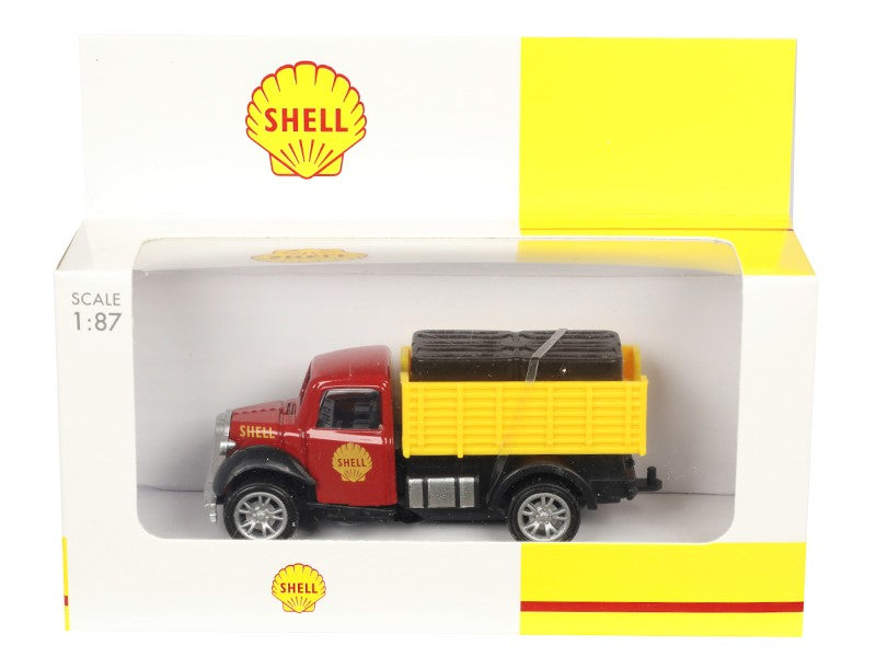 1:87 es modell Shell Old Timer nyitott pótkocsival és rakománnyal – kép 4