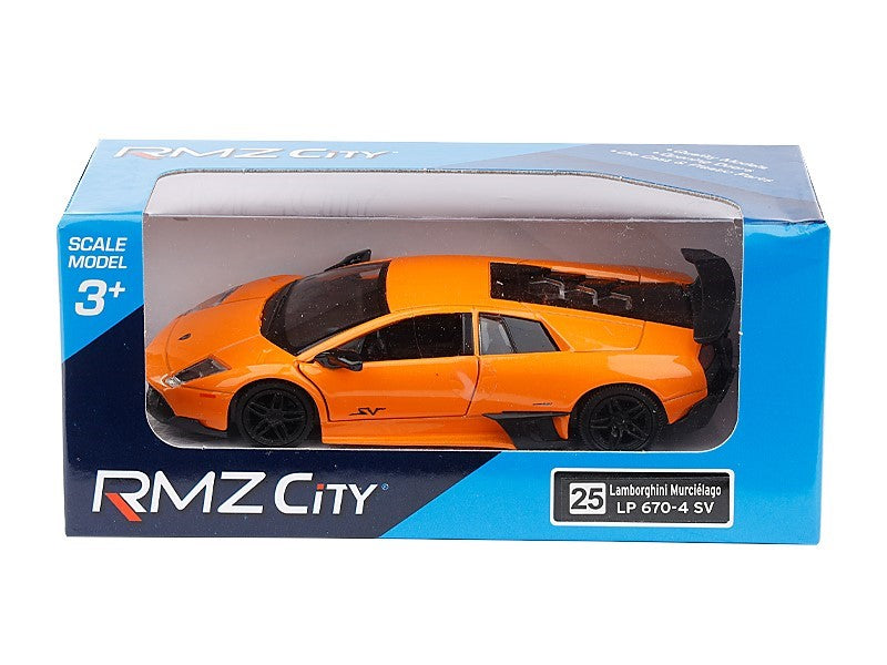 1:32 es modell RMZ Lamborghini Murcielago LP670 4 SV narancssárga – kép 4