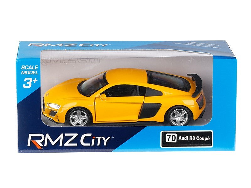 1:32 es modell RMZ Audi R8 2019 sárga – kép 3
