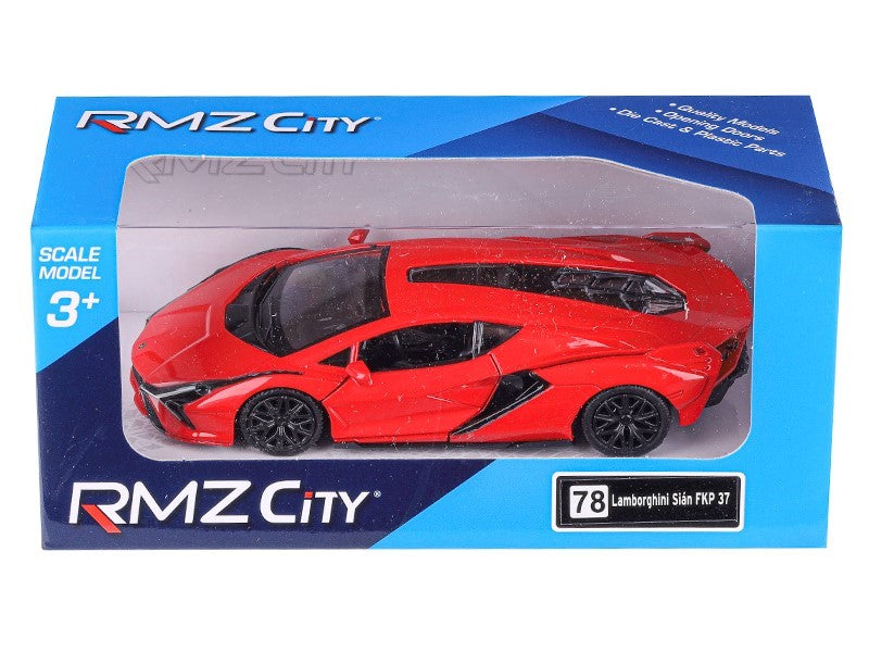1:32 es modell RMZ Lamborghini Sian piros – kép 3