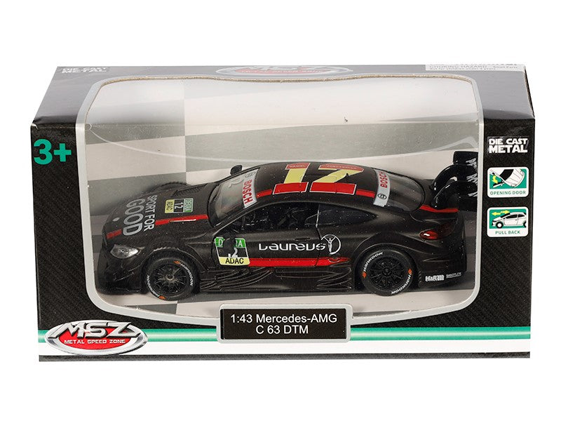1:43 Mercedes AMG C63 DTM fekete modell – kép 4