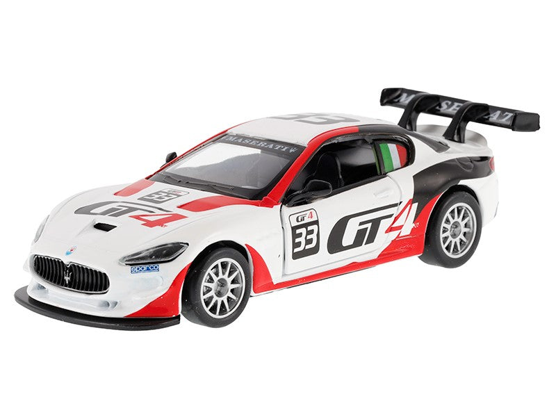 1:43 Maserati GranTurismo MC GT4 fehér és piros modell – kép 2