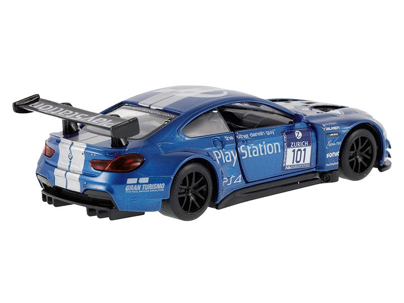 1:44 BMW M6 GT3 kék modell – kép 3
