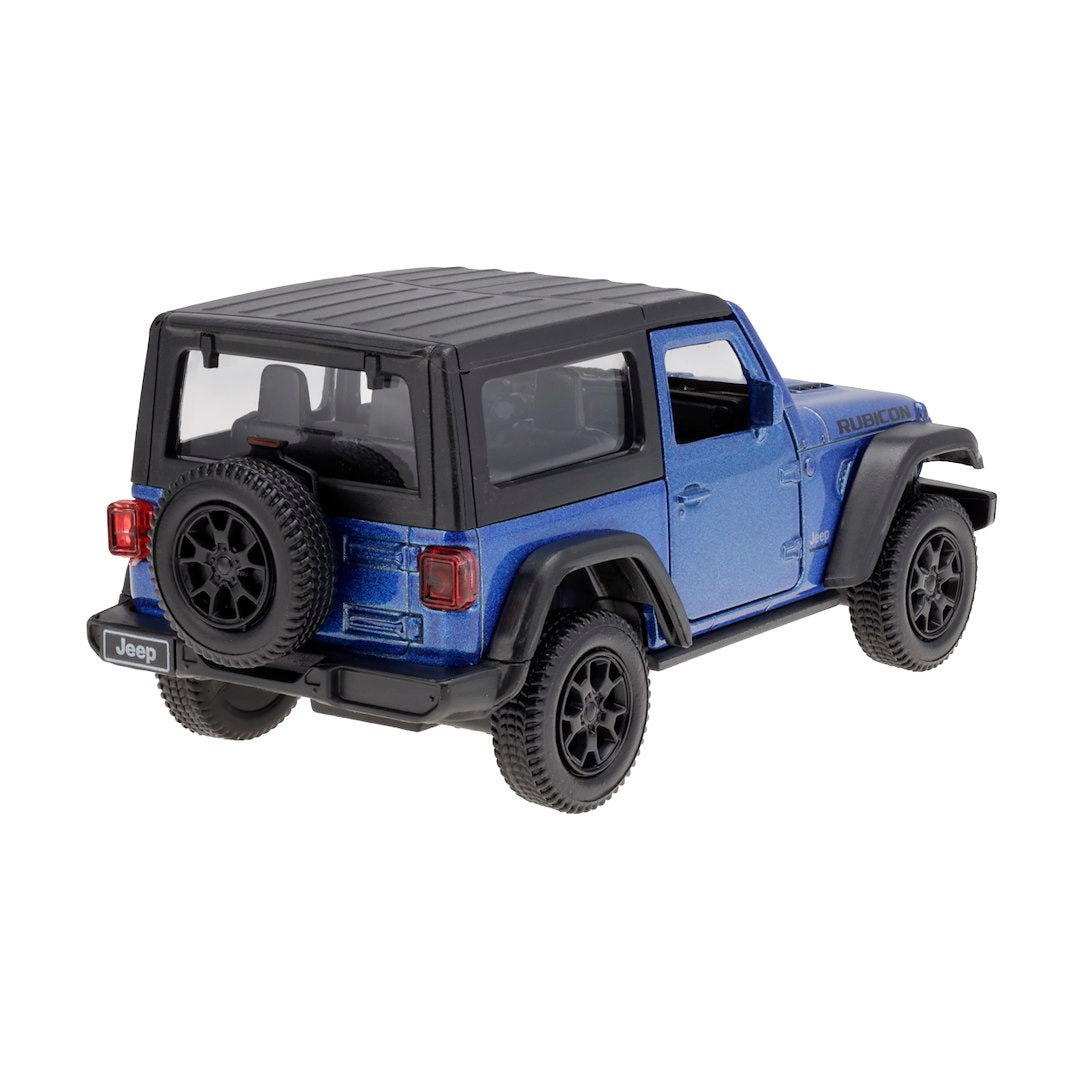 1:35 RMZ modell Jeep Wrangler Rubicon 2021 Hard Top kék – kép 3