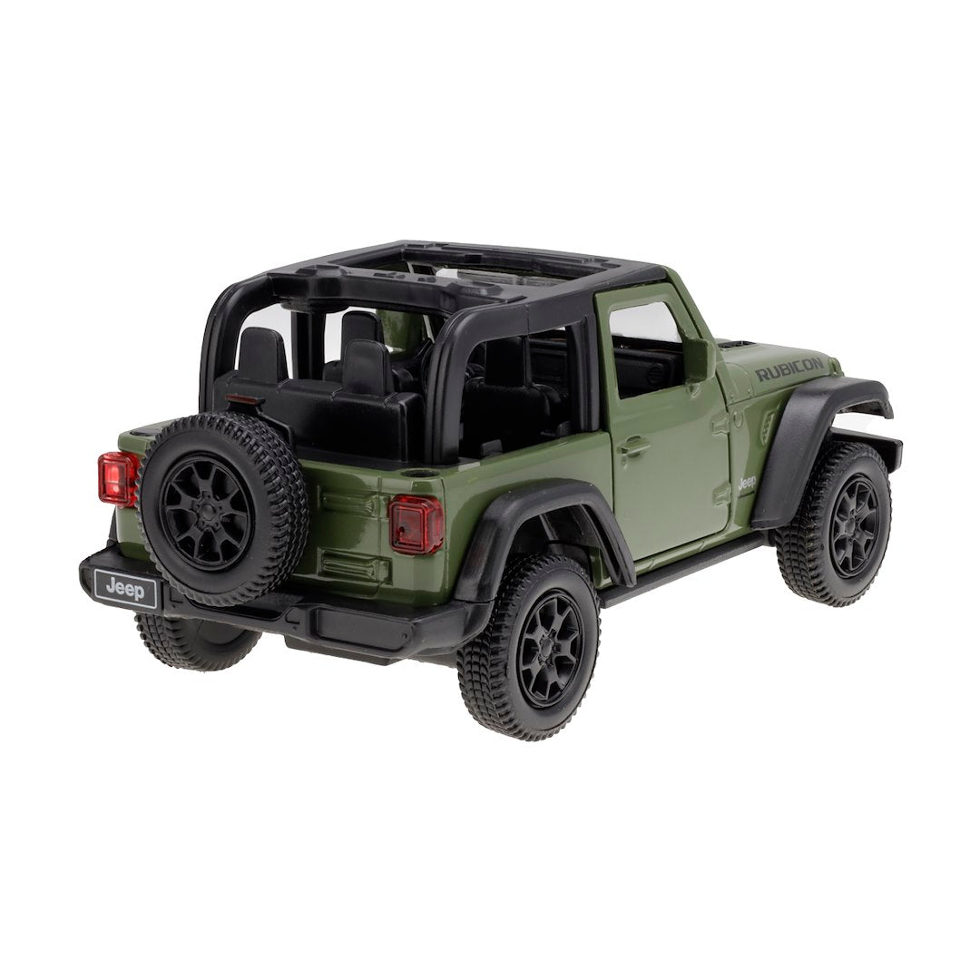 1:35 RMZ modell Jeep Wrangler Rubicon 2021 kabrió zöld – kép 3
