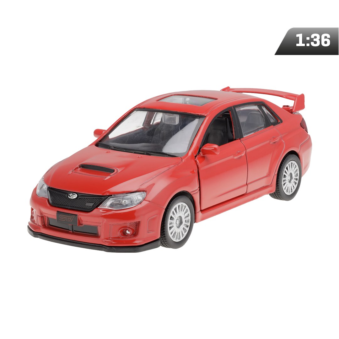 1:36 RMZ Subaru WRX STI 2010, piros modell