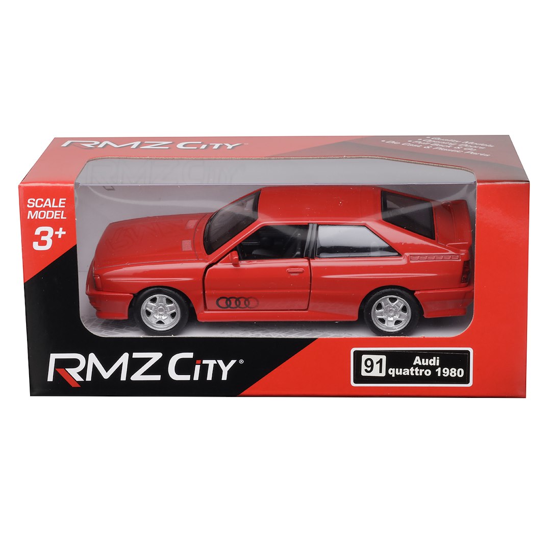 1:35 RMZ Audi Quattro Coupe 1980 1991 piros modell – kép 4