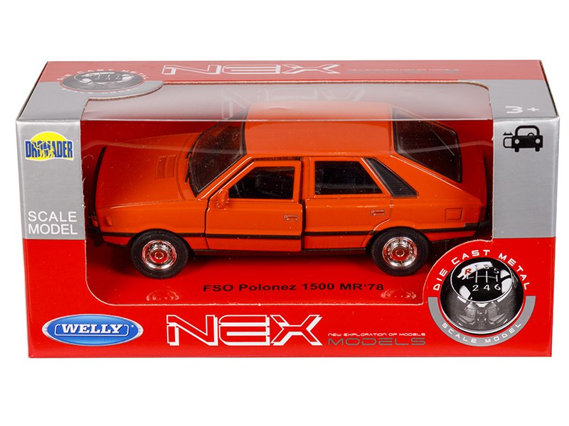 1:34 es modell FSO Polonez 1500 MR`78 narancssárga színben – kép 4