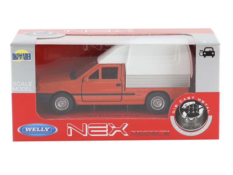 1:34 es modell FSO Polonez teherautó narancssárga színű – kép 4