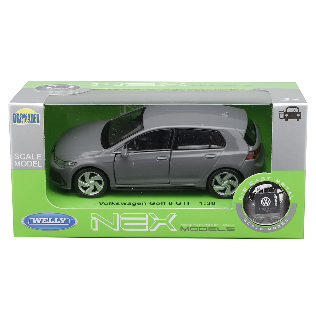 1:34 es modell VW Golf 8 GTI szürke – kép 4