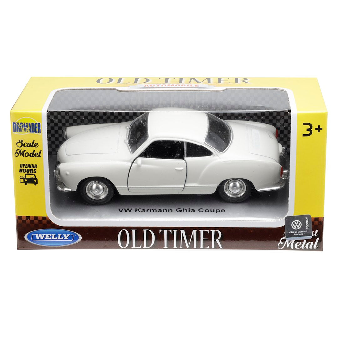 1:34 es modell VW Karmann Ghia Coupe fehér – kép 4