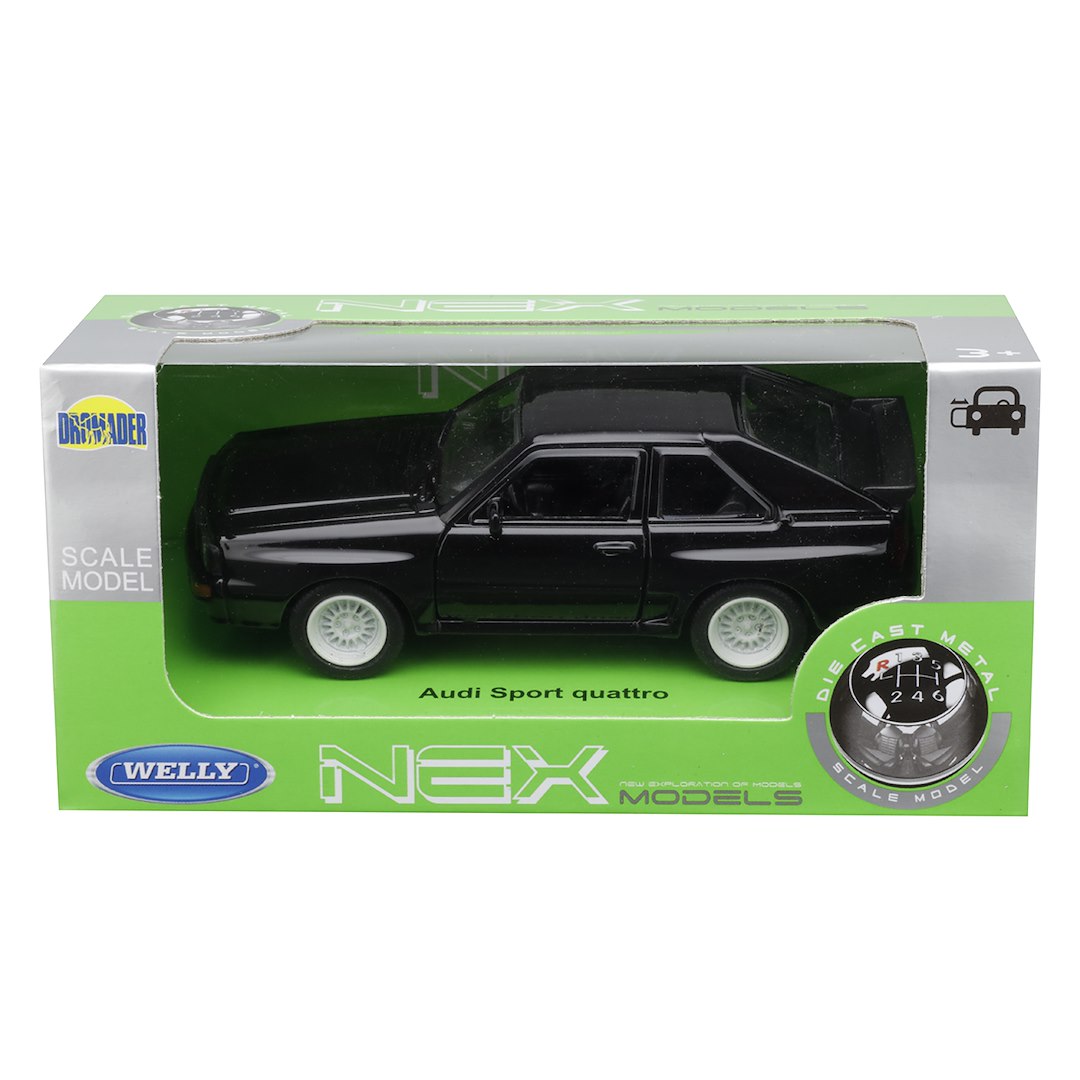 1:34 es modell Audi Sport Quattro fekete – kép 4