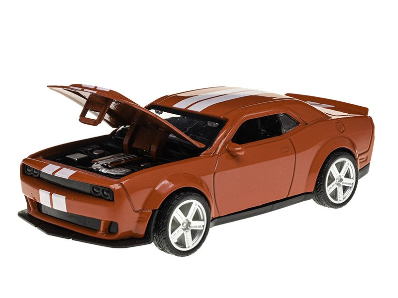 Modell Dodge Challenger CRASH CAR piros A02400C – kép 2