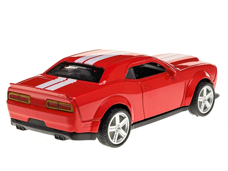 Modell Dodge Challenger CRASH CAR piros A02400C – kép 3