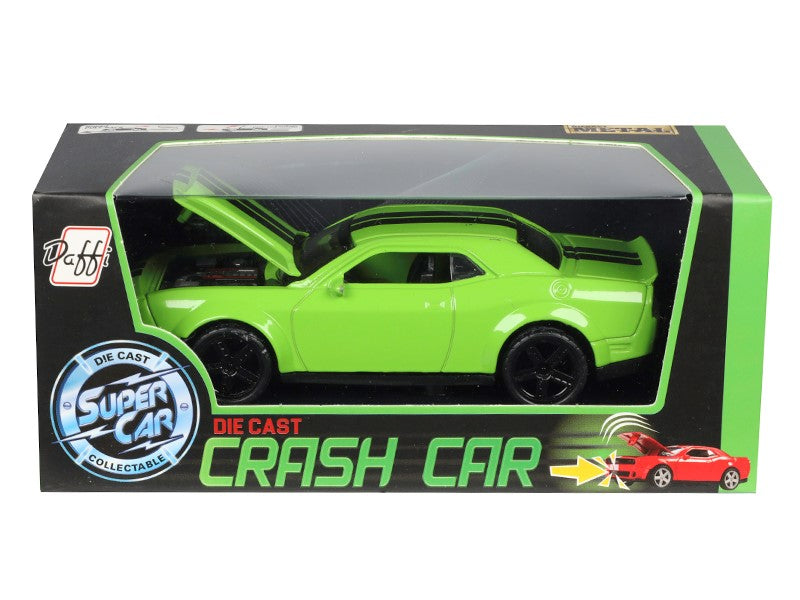 Modell Dodge Challenger CRASH CAR aquamarin A02400SL – kép 4