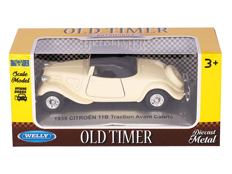 1:34 es modell 1939 CITROËN 11B Traction Avant Cabrio krémszínű A008751C1TK – kép 4