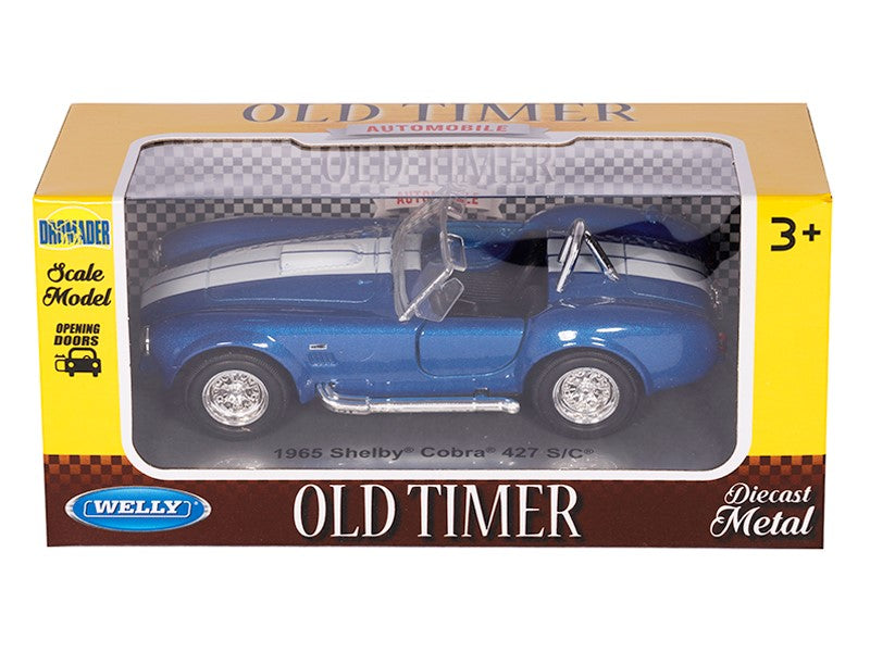 1:34 es modell 1965 Shelby Cobra 427 SC tengerészkék A008751SCG – kép 4