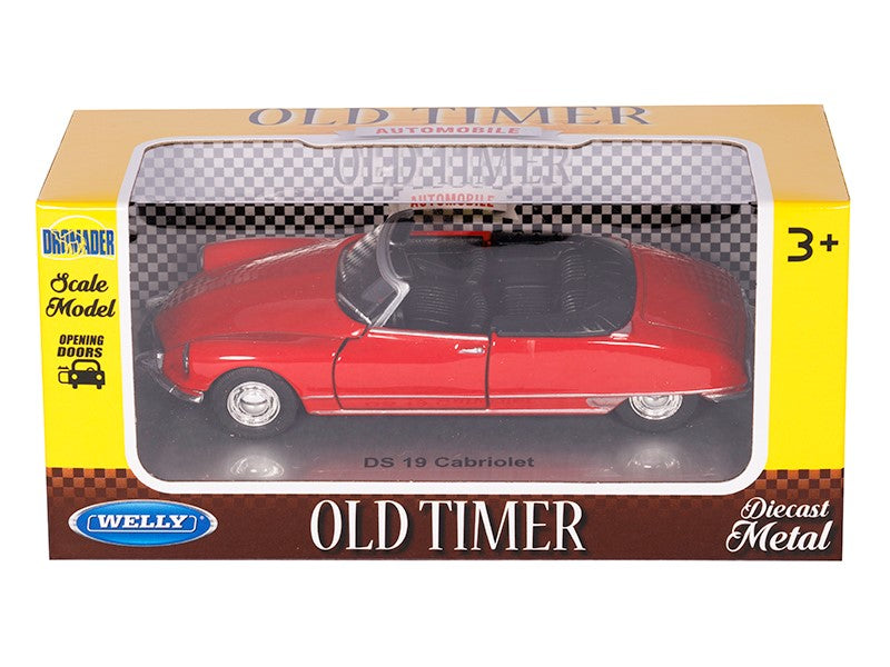 1:34 es modell DS 19 Cabriolet piros A00875D1CC – kép 4