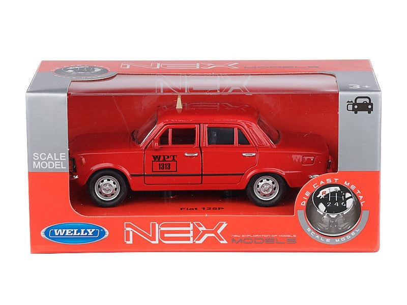 1:34 es modell PRL FIAT 125p WPT 1313 piros A884F125TAC – kép 3