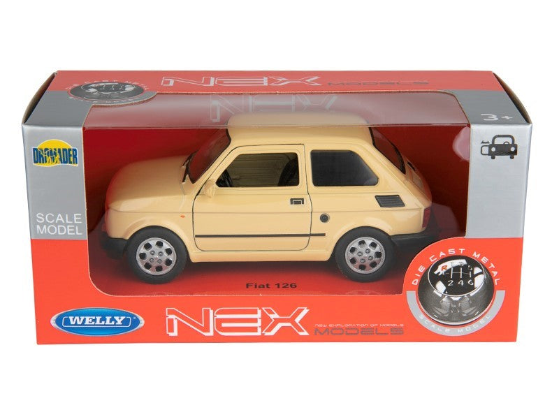 1:34 es modell PRL FIAT 126p krém A884F126K – kép 3