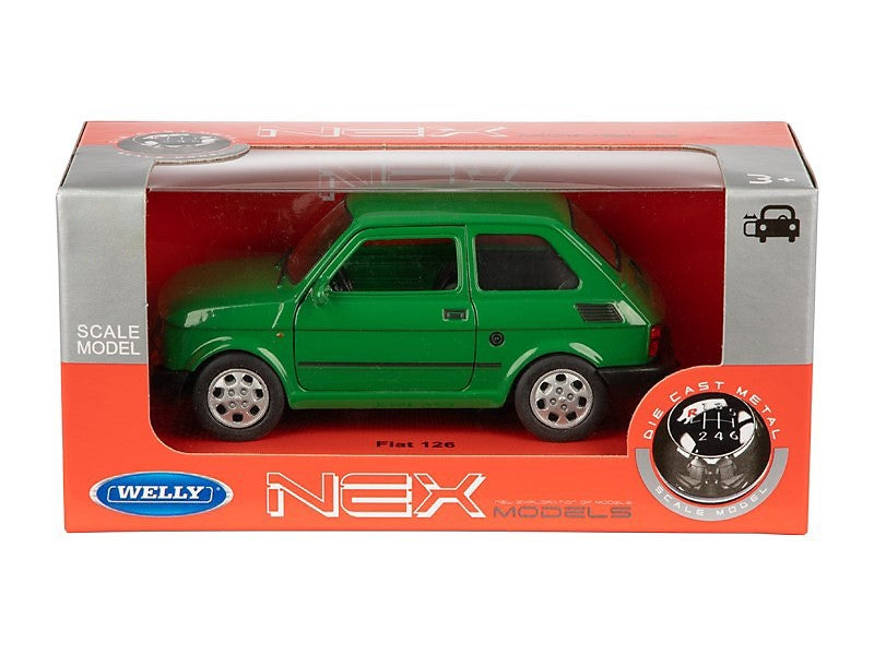 1:34 es modell PRL FIAT 126p zöld A884F126Z – kép 3