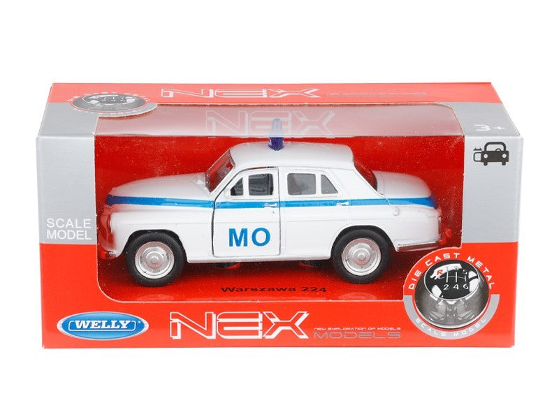 1:34 es modell PRL Warszawa 224 Milicja Obywatelska fehér A884W224MOB – kép 3