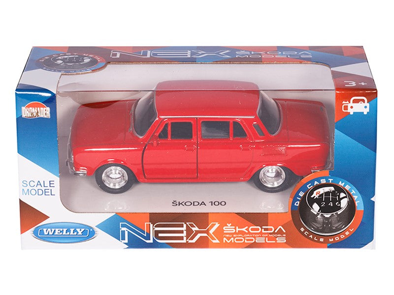 1:34 es modell ŠKODA 100 piros A02856S1C – kép 4