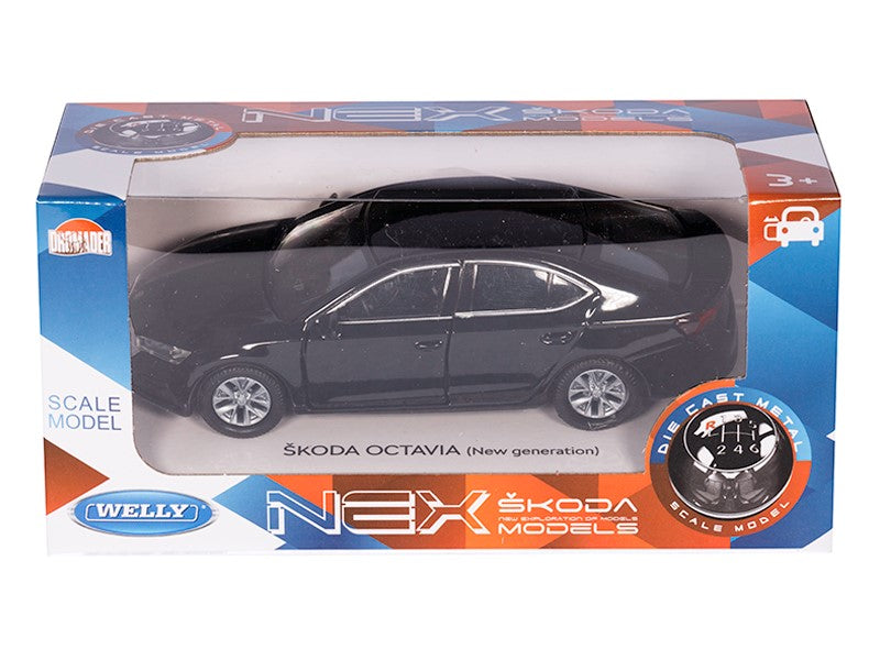 1:34 es modell ŠKODA OCTAVIA fekete A02856SOCZ – kép 4