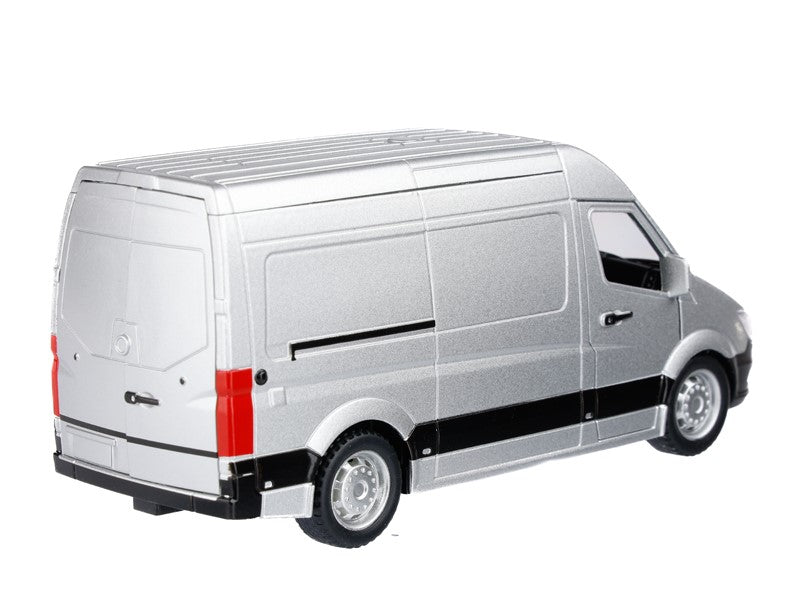 1:32 es modell Mercedes Benz Sprinter ezüst színű – kép 2