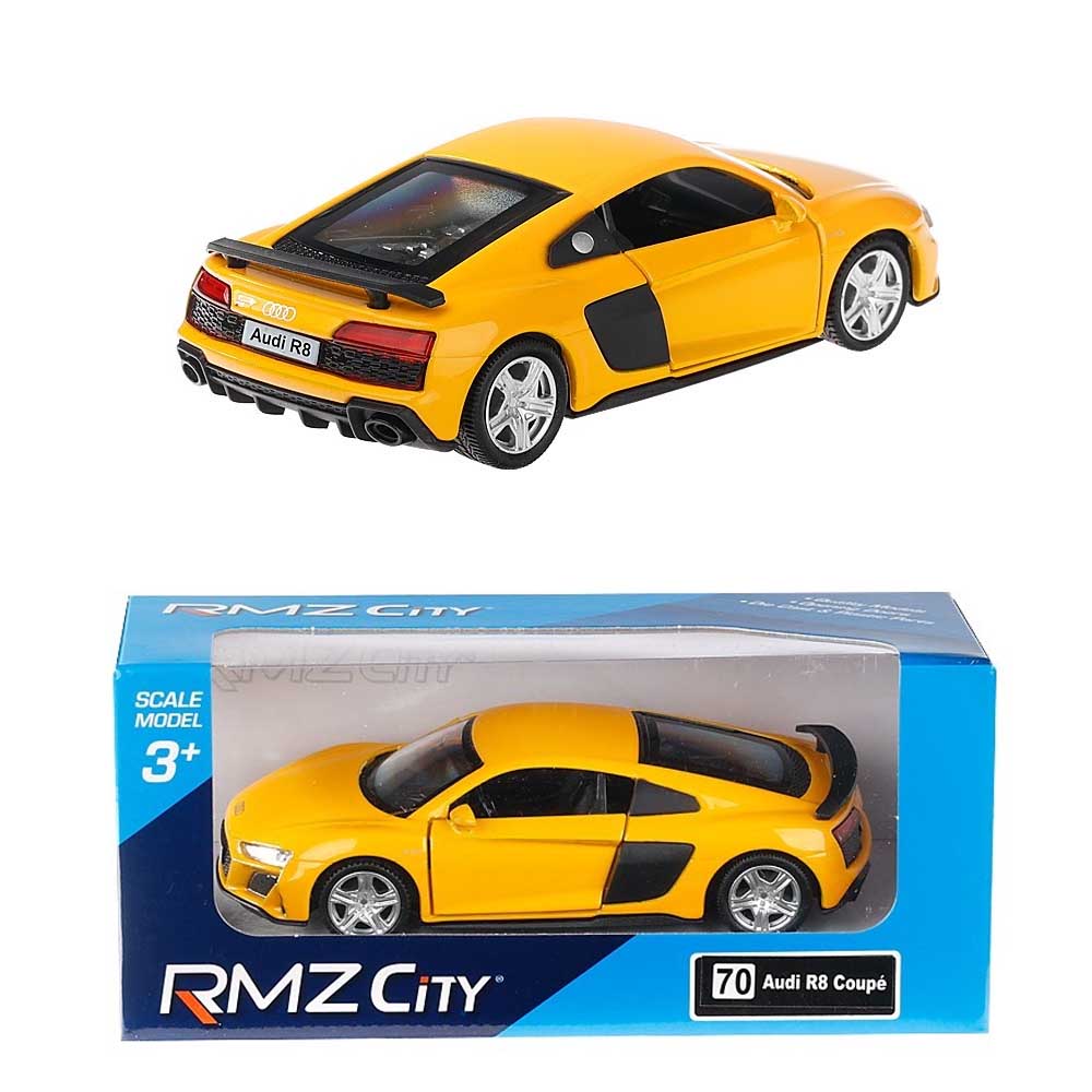 Audi R8 2019 modellautó 1:32 – sárga sportautó