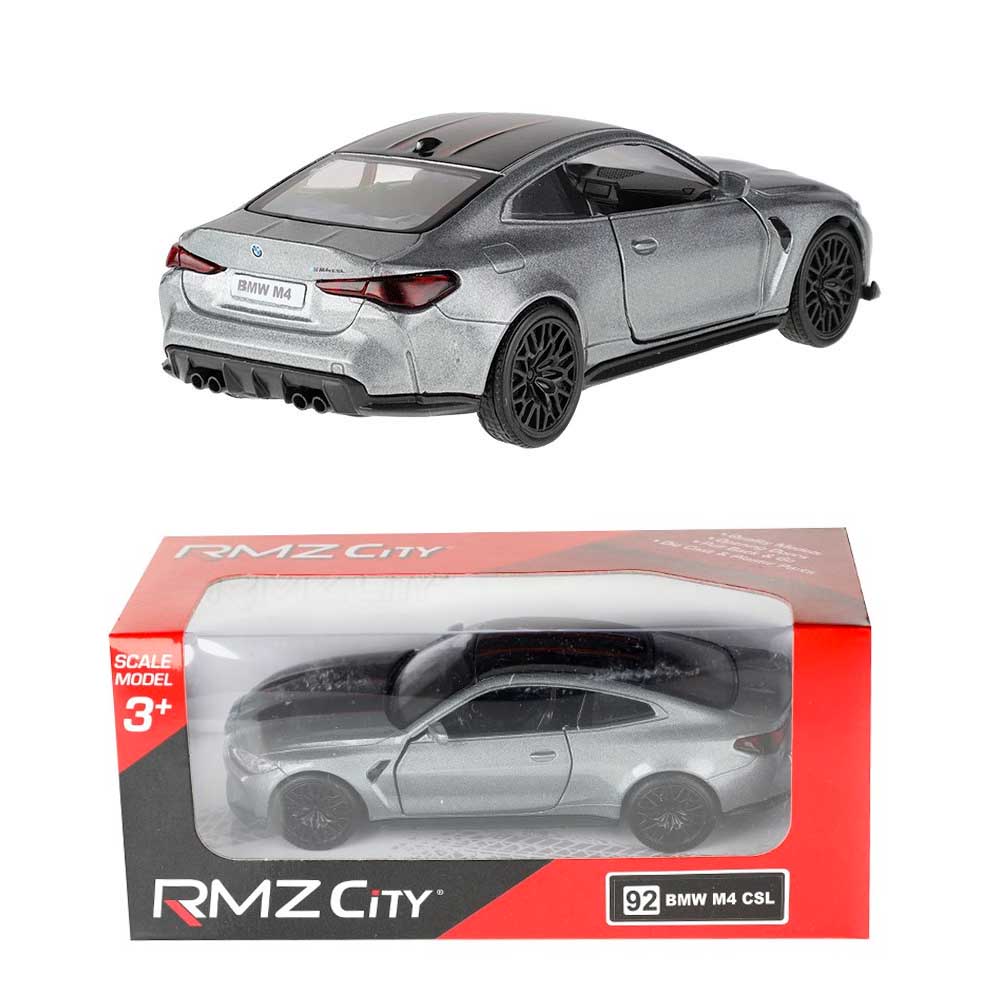 BMW M4 CSL modellautó 1:32 – RMZ, szürke