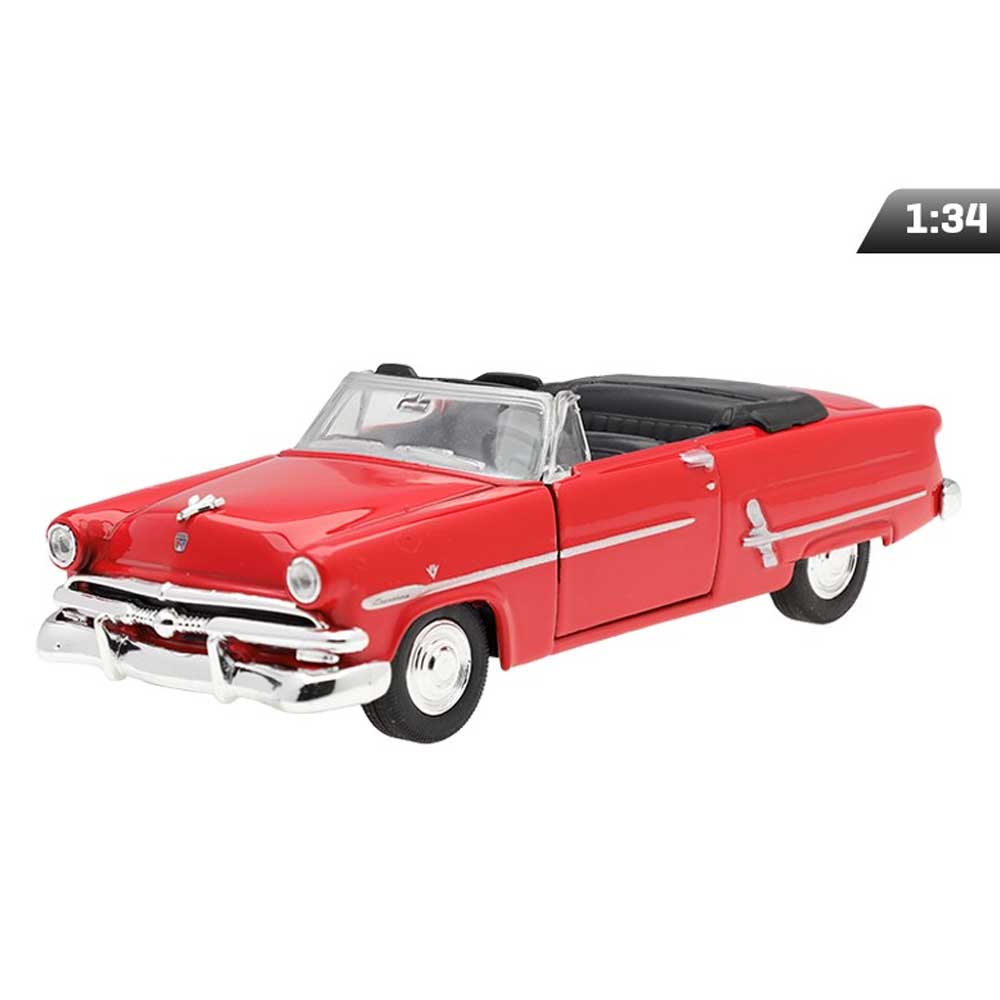 Ford Crestline Sunliner 1953 modellautó – 1:34, piros