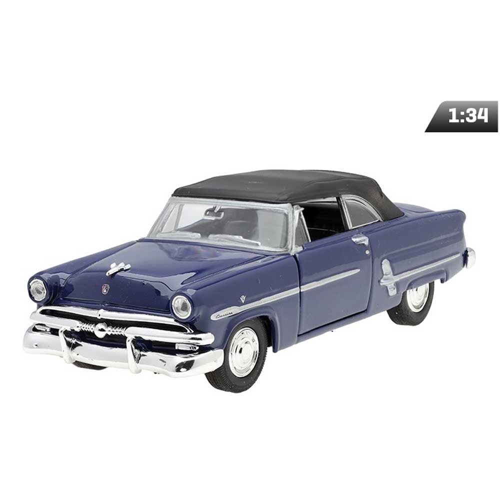 Ford Crestline Sunliner 1953 modellautó 1:34 – sötétkék fém kivitel